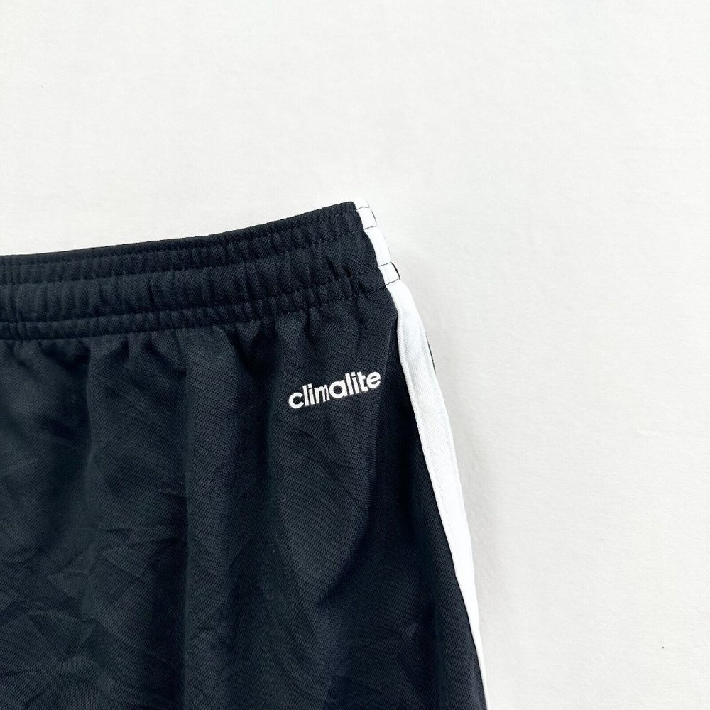 Adidas Shorts Womens Medium M (12-14) Black Striped Lightweight Adult Sport Run - Picture 9 of 10